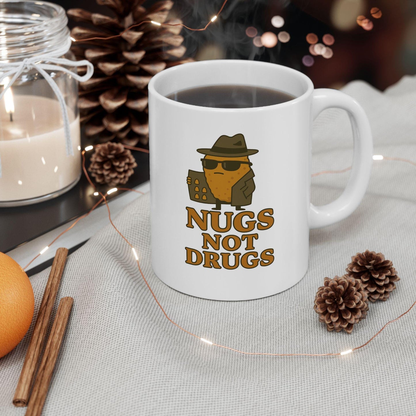Nugs Not Drugs Mug – Funny Chicken Nugget Meme Coffee Cup