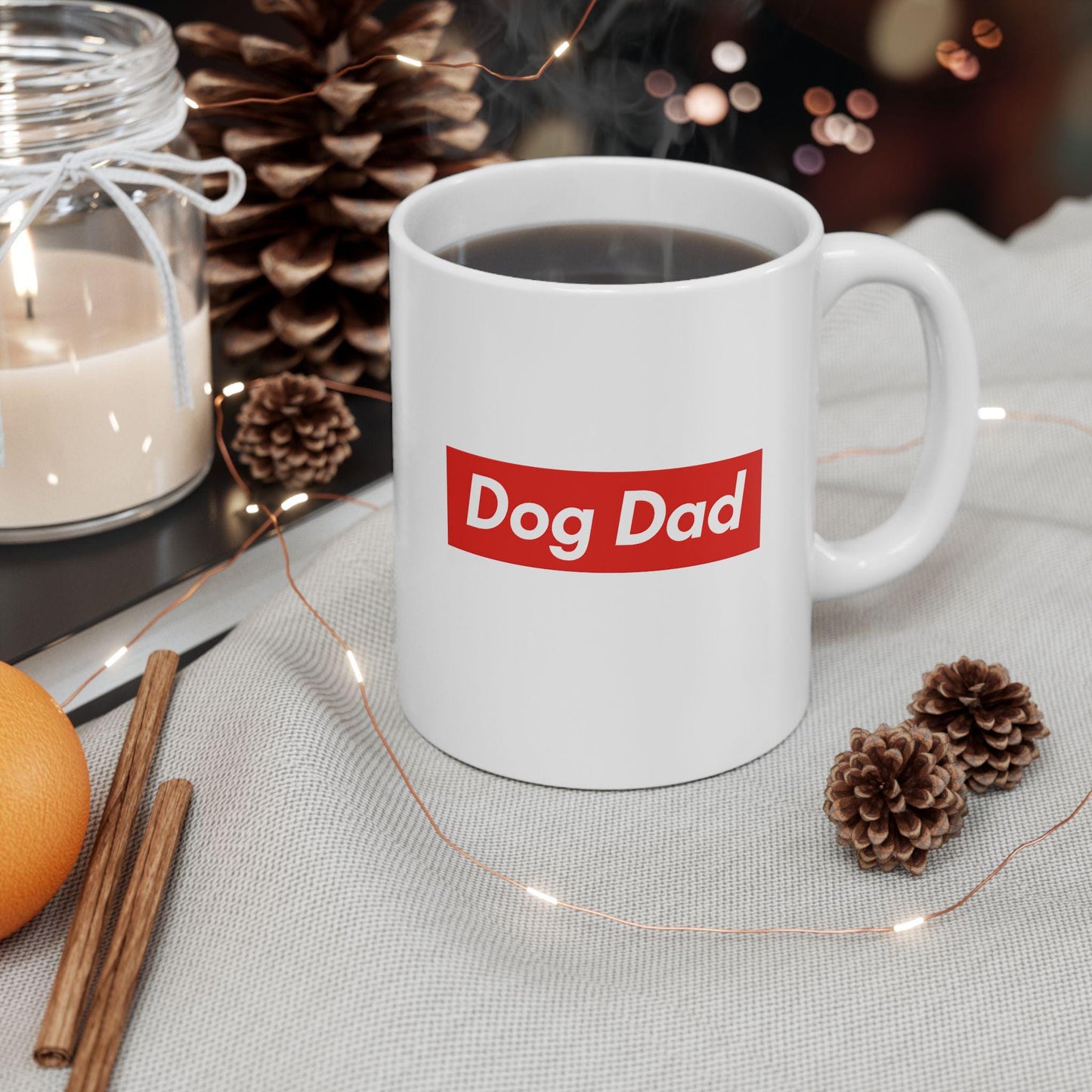 Dog Dad Mug – Funny Minimalist Coffee Cup for Pet Lovers & Dog Dads