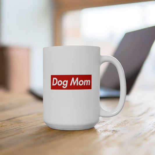 Dog Mom Mug – Minimalist Coffee Cup for Proud Pet Parents