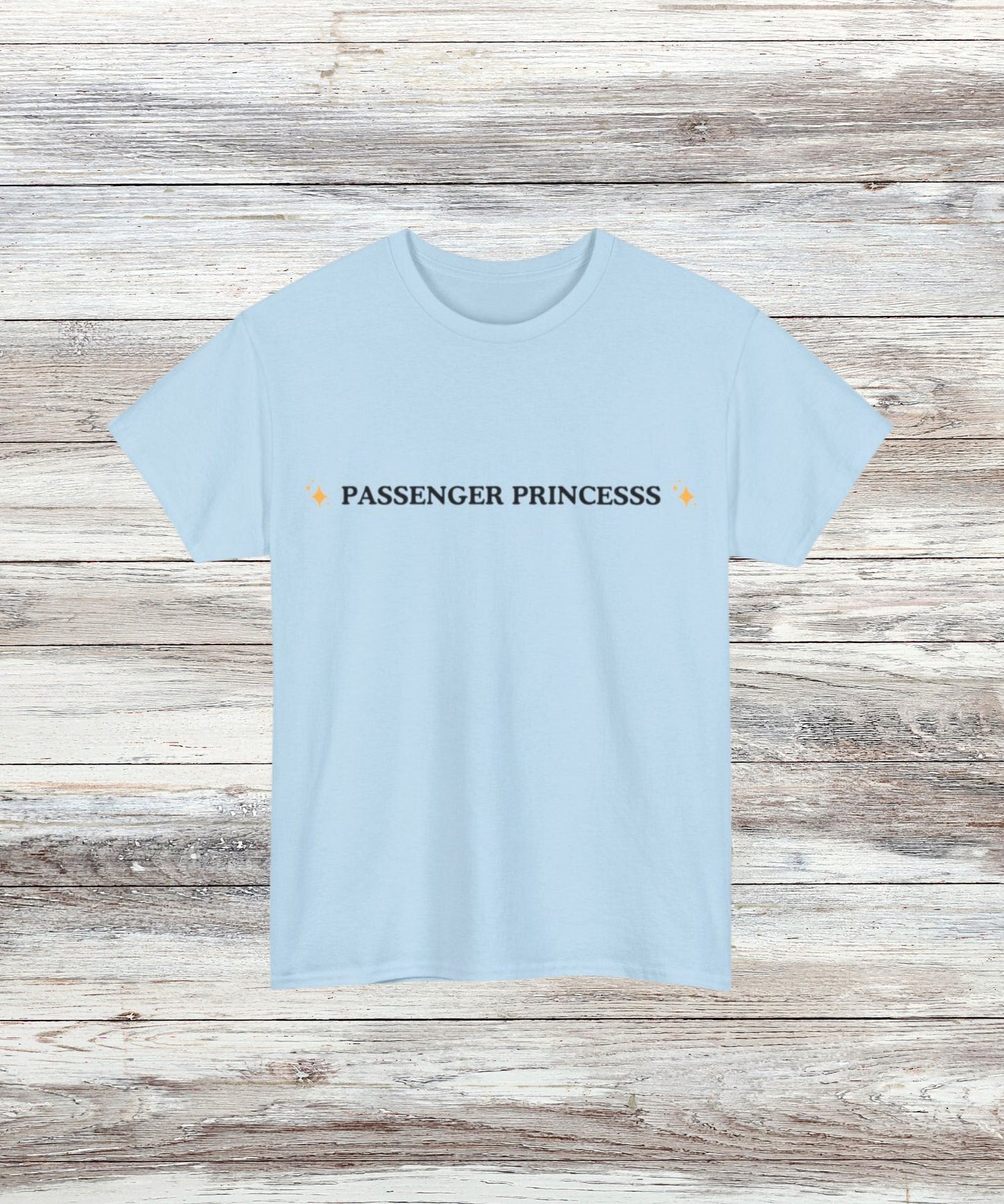 Passenger Princess T-Shirt - Funny Car Ride Tee, Cute Graphic Top, Ideal Gift for Her, Cozy Casual Wear, Trendy Women's Apparel