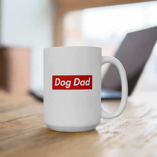 Dog Dad Mug – Funny Minimalist Coffee Cup for Pet Lovers & Dog Dads