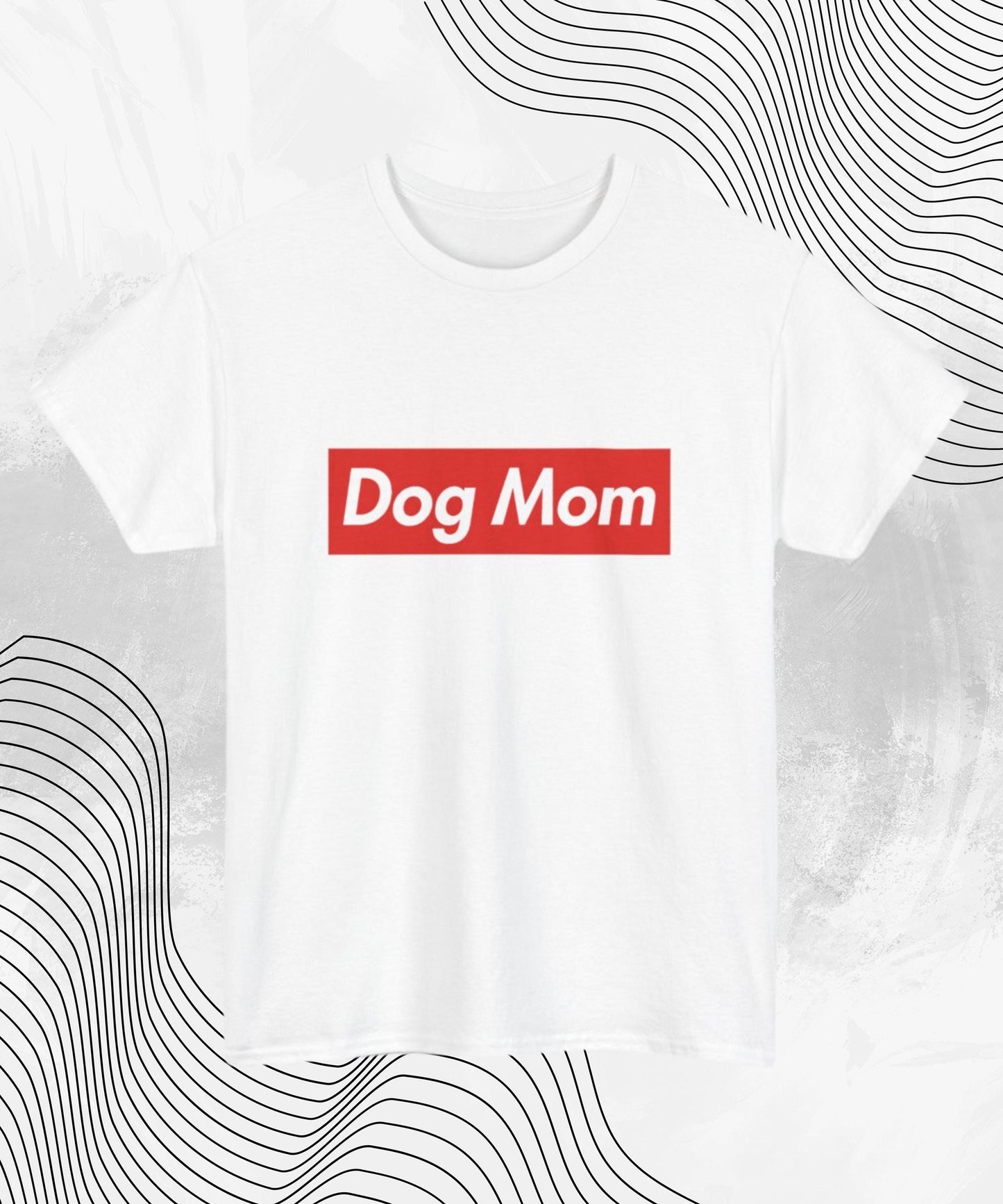 Dog Mom T-Shirt – Minimalist Pet Lover Tee for Proud Dog Moms