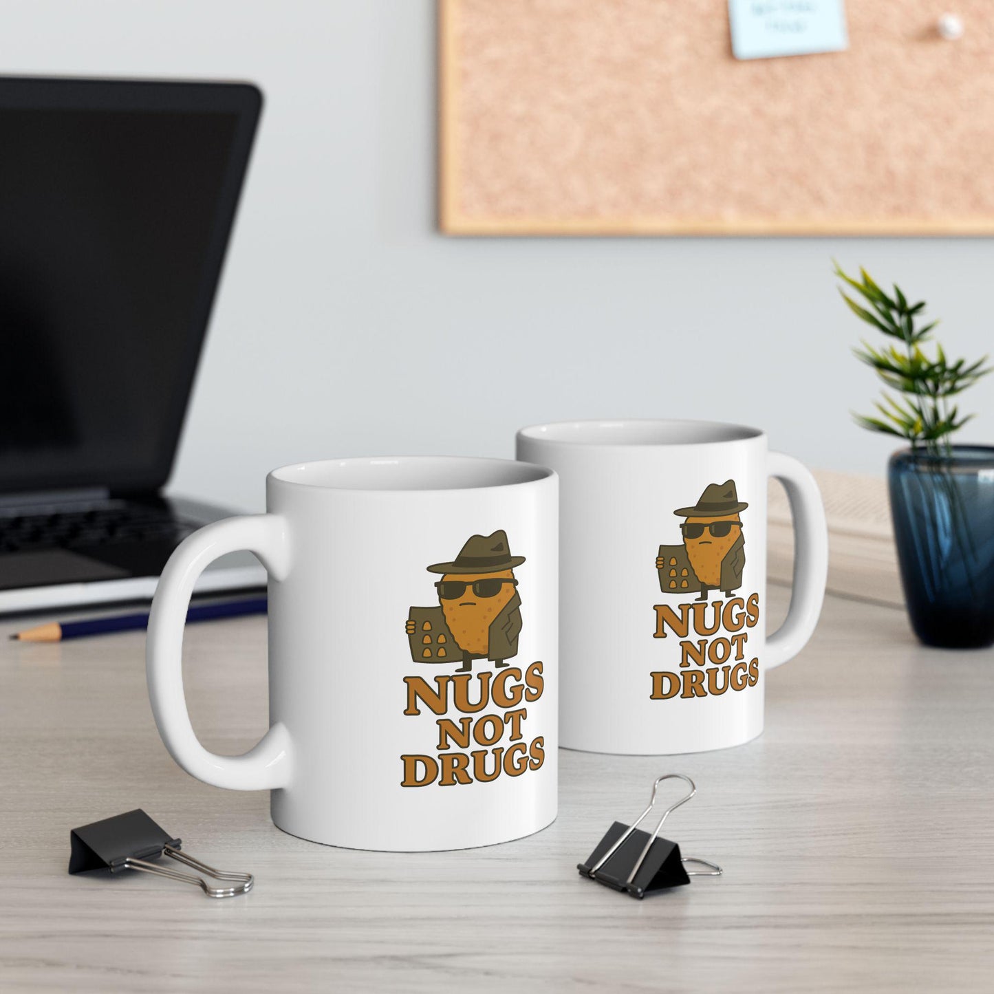 Nugs Not Drugs Mug – Funny Chicken Nugget Meme Coffee Cup