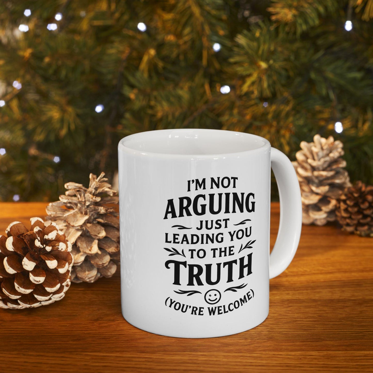 Funny Coffee Mug I'm Not Arguing Sarcastic Saying Gift for Him & Her Unique Office Desk Drinkware Cup