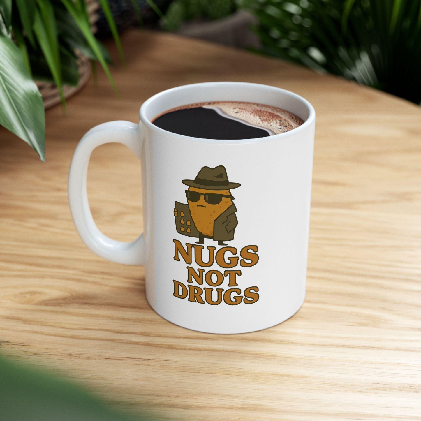 Nugs Not Drugs Mug – Funny Chicken Nugget Meme Coffee Cup
