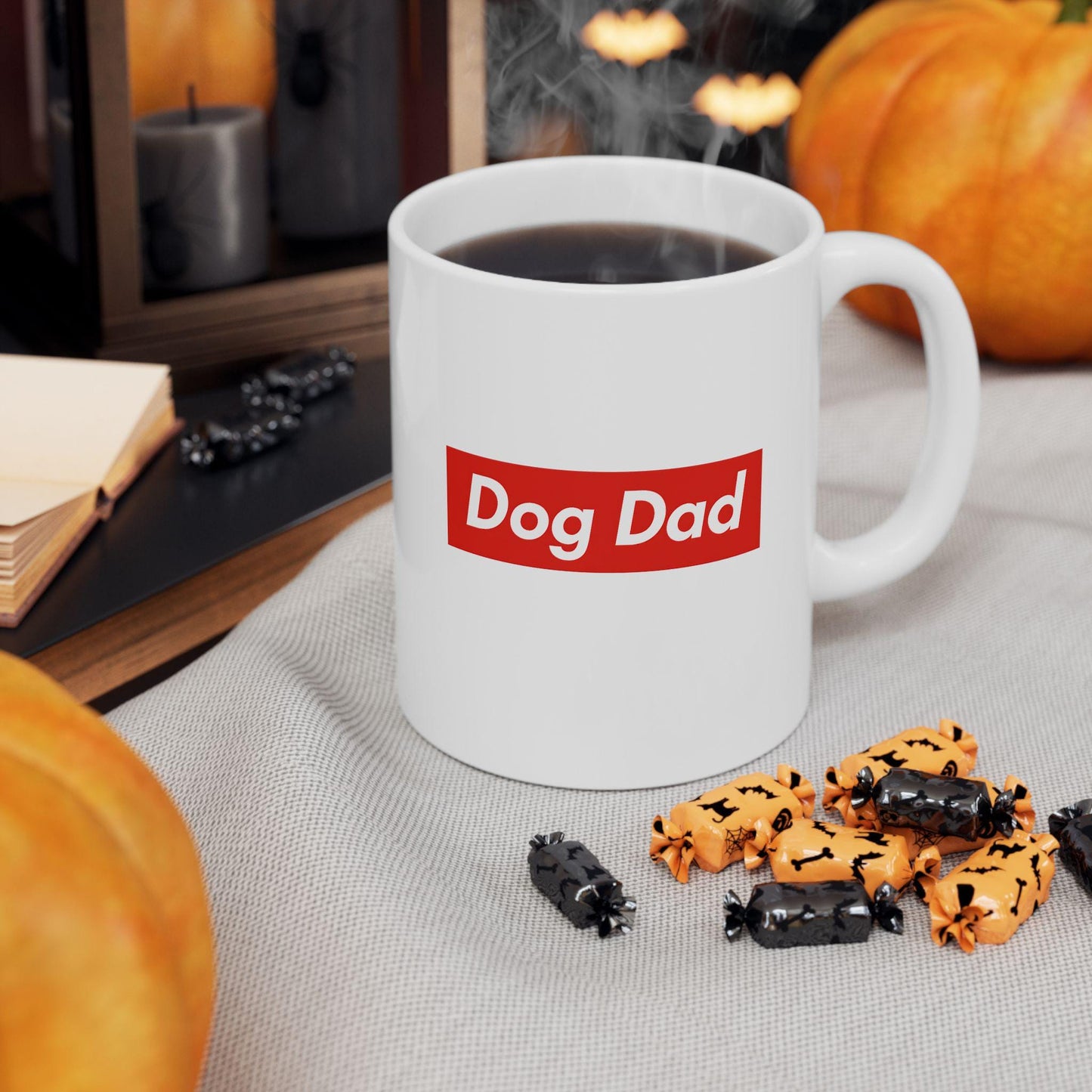 Dog Dad Mug – Funny Minimalist Coffee Cup for Pet Lovers & Dog Dads