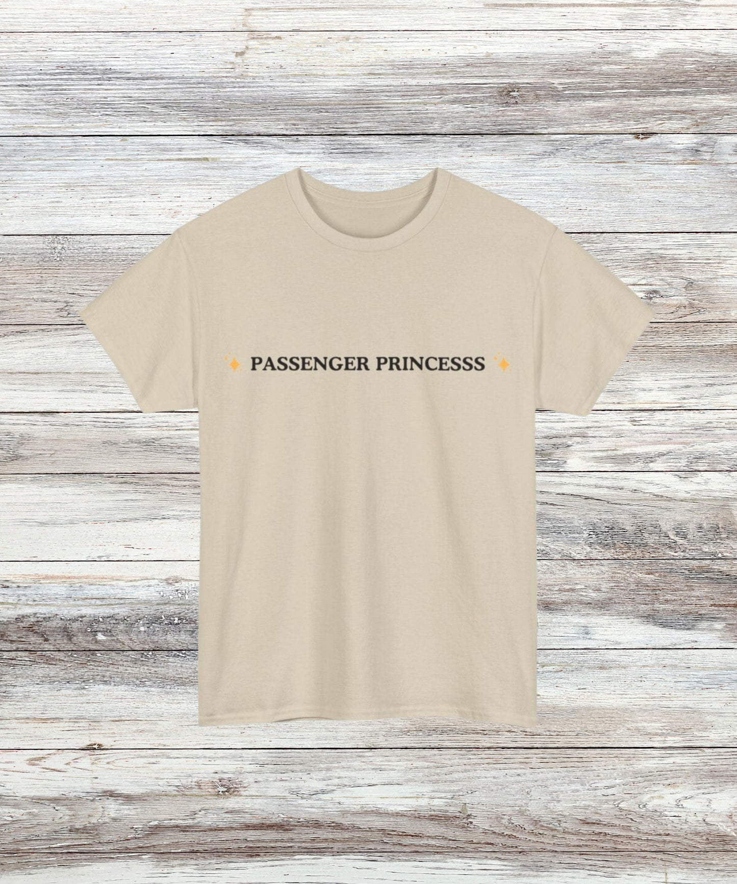 Passenger Princess T-Shirt - Funny Car Ride Tee, Cute Graphic Top, Ideal Gift for Her, Cozy Casual Wear, Trendy Women's Apparel