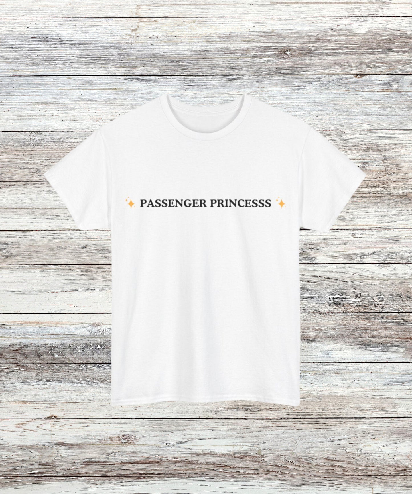 Passenger Princess T-Shirt - Funny Car Ride Tee, Cute Graphic Top, Ideal Gift for Her, Cozy Casual Wear, Trendy Women's Apparel