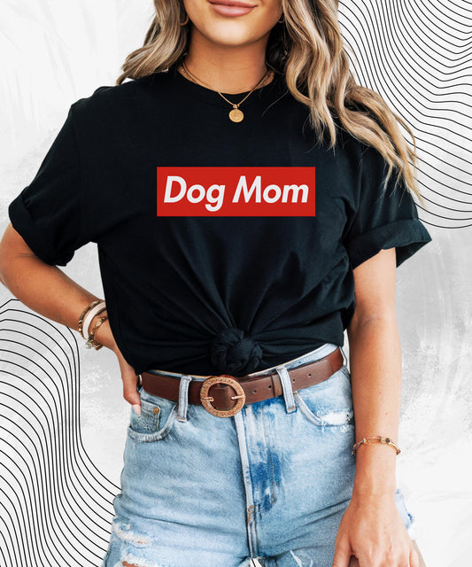 Dog Mom T-Shirt – Minimalist Pet Lover Tee for Proud Dog Moms