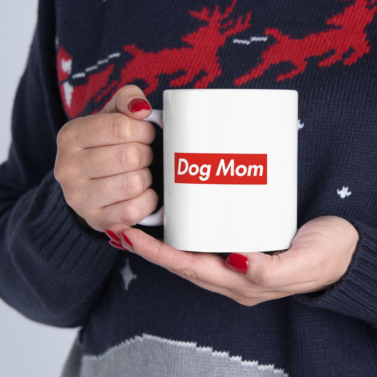 Dog Mom Mug – Minimalist Coffee Cup for Proud Pet Parents