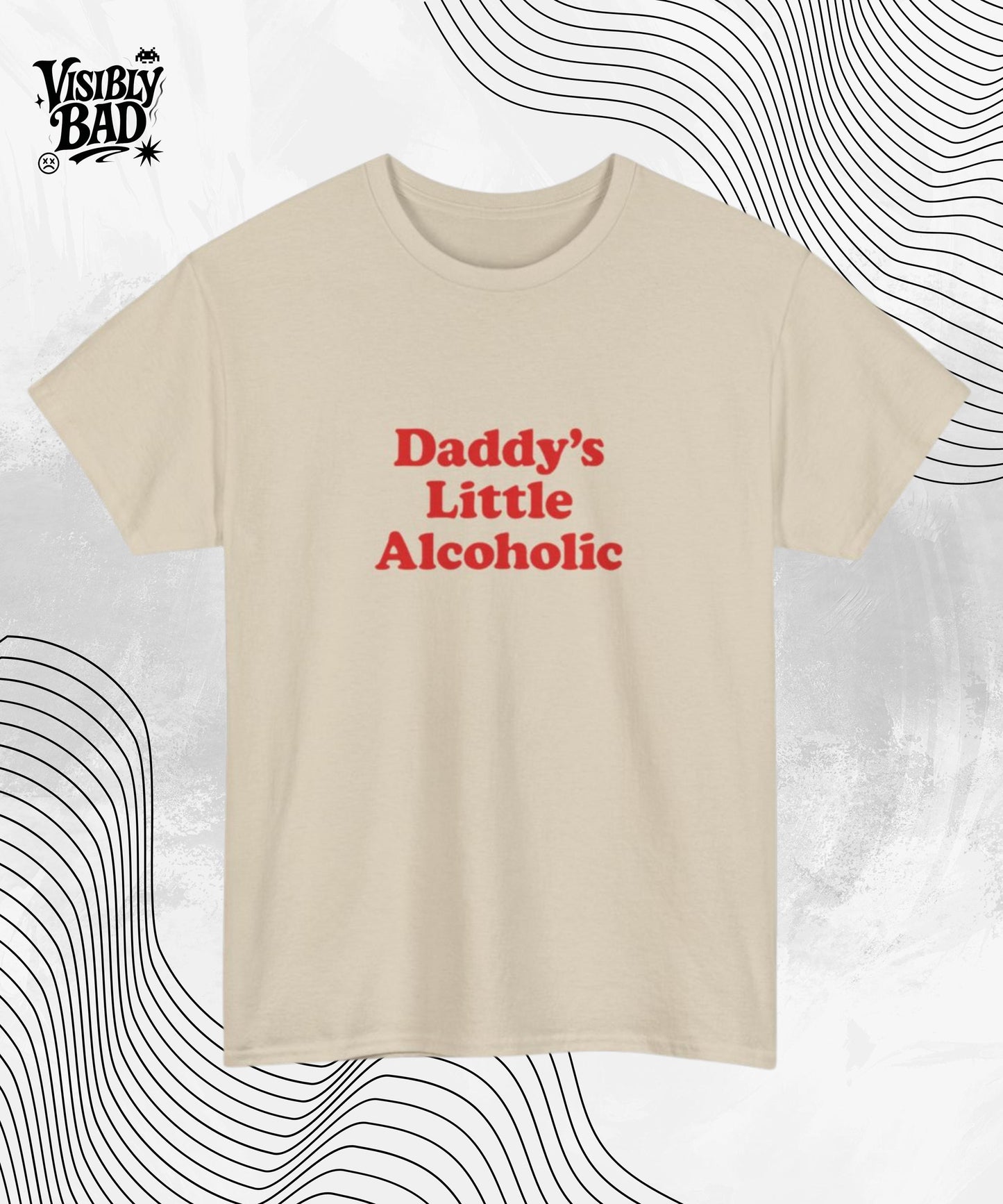 Funny Daddy’s Little Alcoholic T-Shirt – Humorous Party Tee Gift for Going Out Fans Casual Casual Birthday Shirt for Her