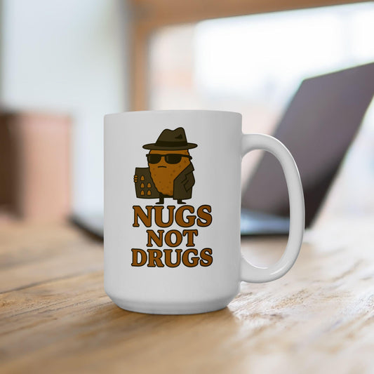 Nugs Not Drugs Mug – Funny Chicken Nugget Meme Coffee Cup