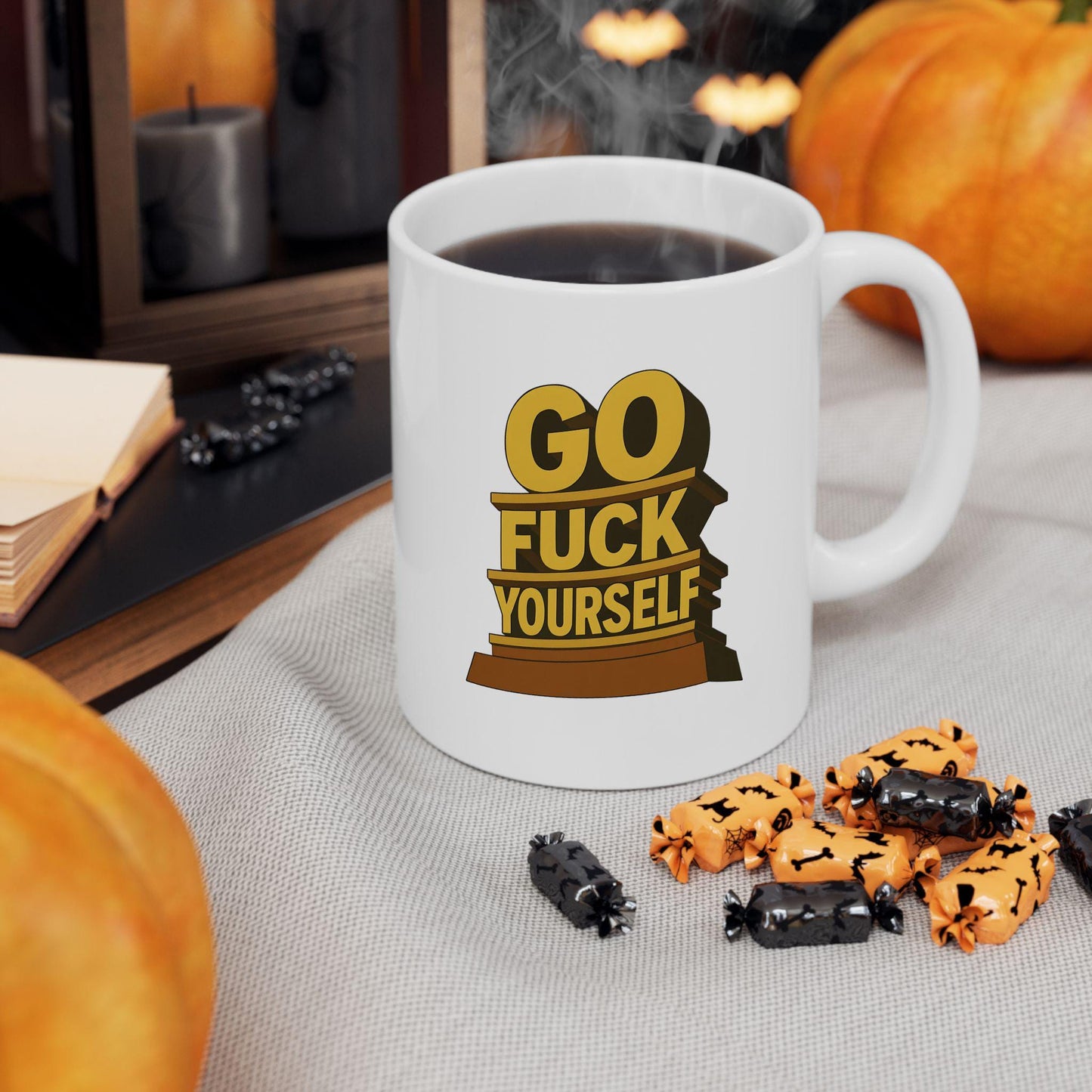 Go F*ck Yourself Mug – Rude & Funny Coffee Cup for Unbothered People