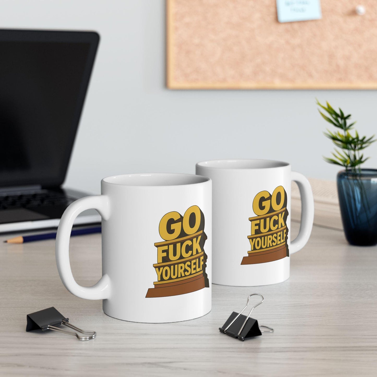 Go F*ck Yourself Mug – Rude & Funny Coffee Cup for Unbothered People