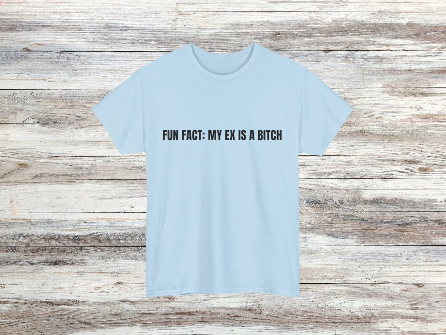 Funny Ex-Boyfriend/Girlfriend T-shirt | Fun Fact: My Ex Is A B*tch | Humorous Breakup Tee | Sarcastic Statement Shirt | Unisex Graphic Tee