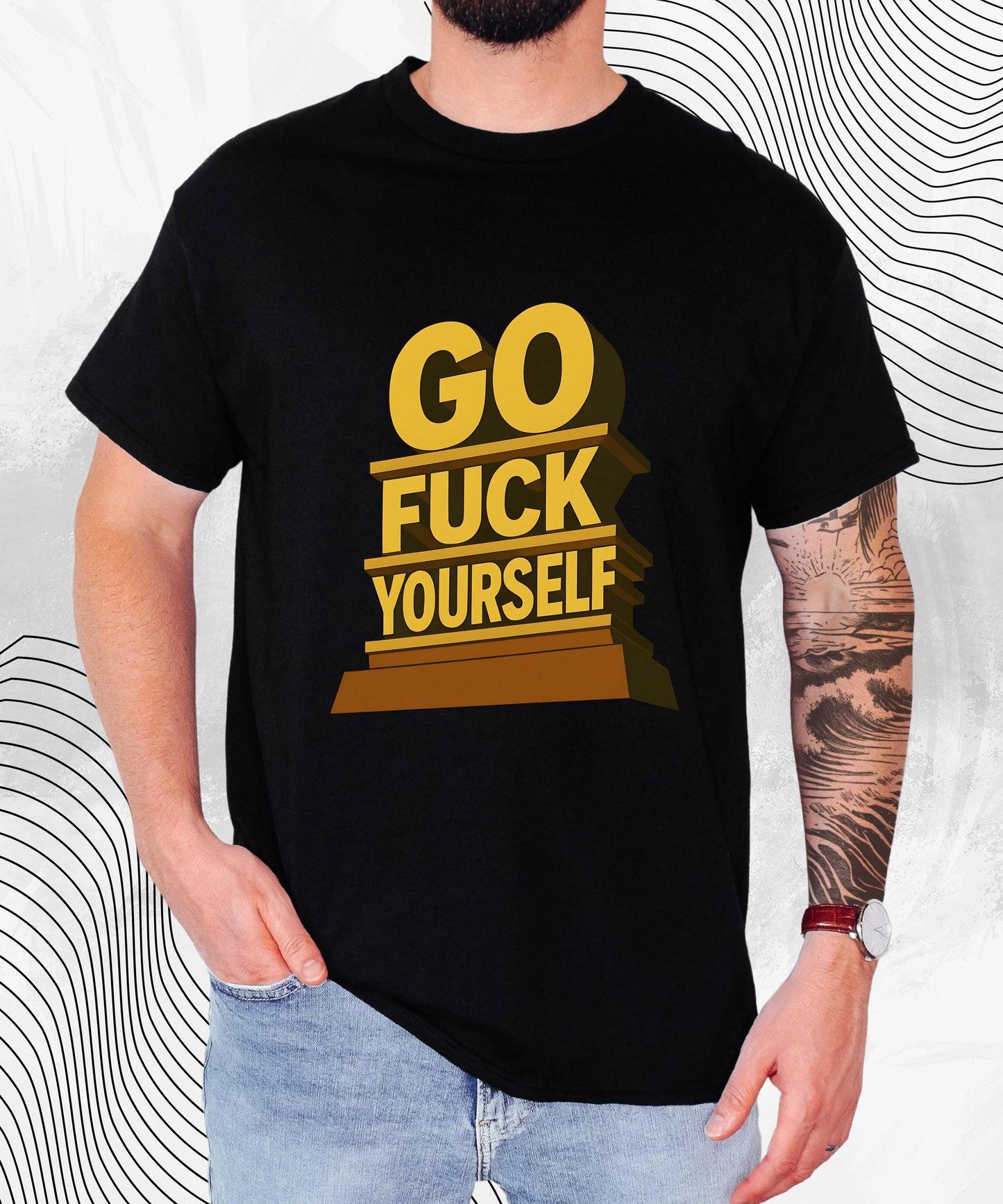 Go F*ck Yourself T-Shirt – Bold Offensive Meme Tee for the Unbothered