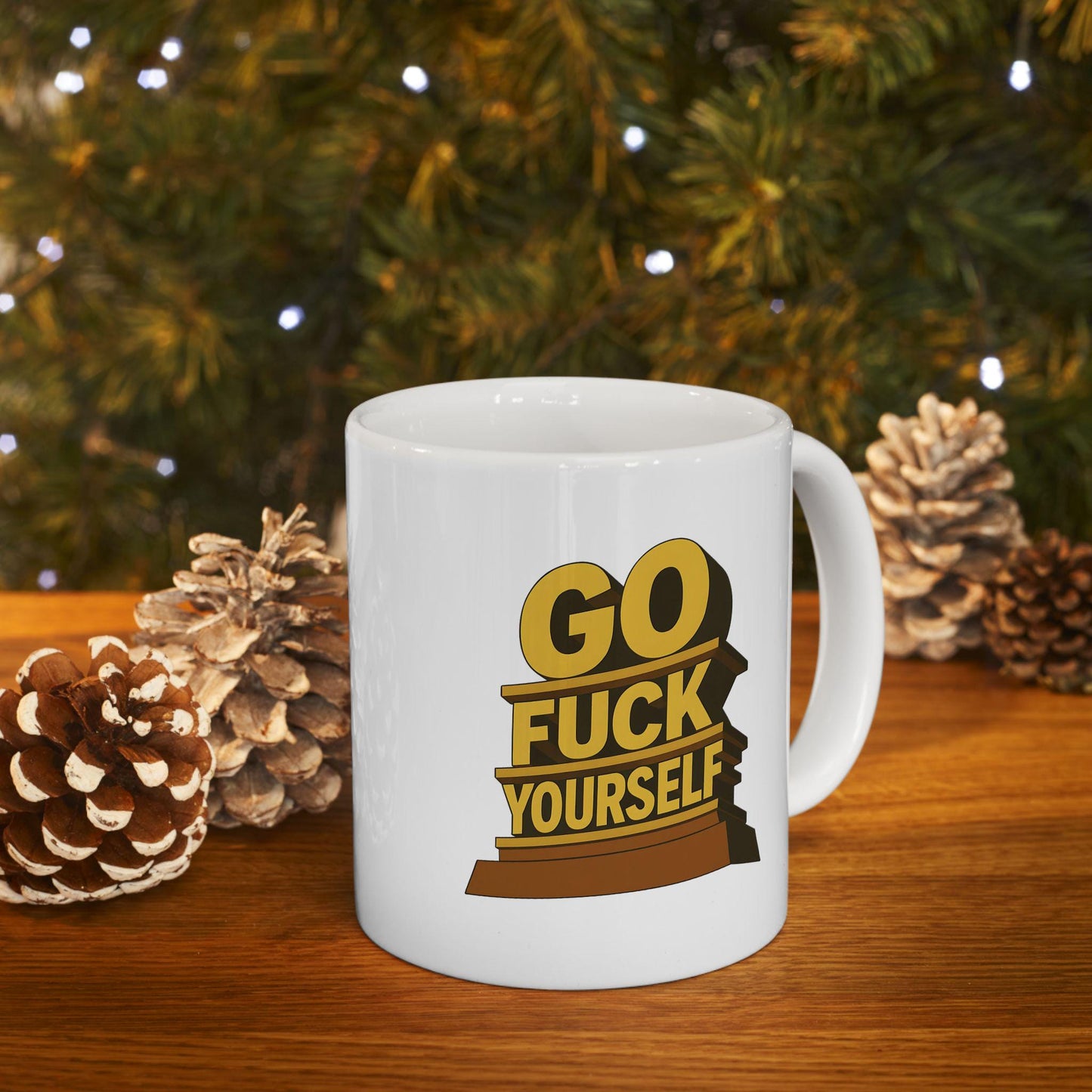 Go F*ck Yourself Mug – Rude & Funny Coffee Cup for Unbothered People