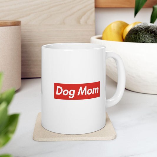 Dog Mom Mug – Minimalist Coffee Cup for Proud Pet Parents