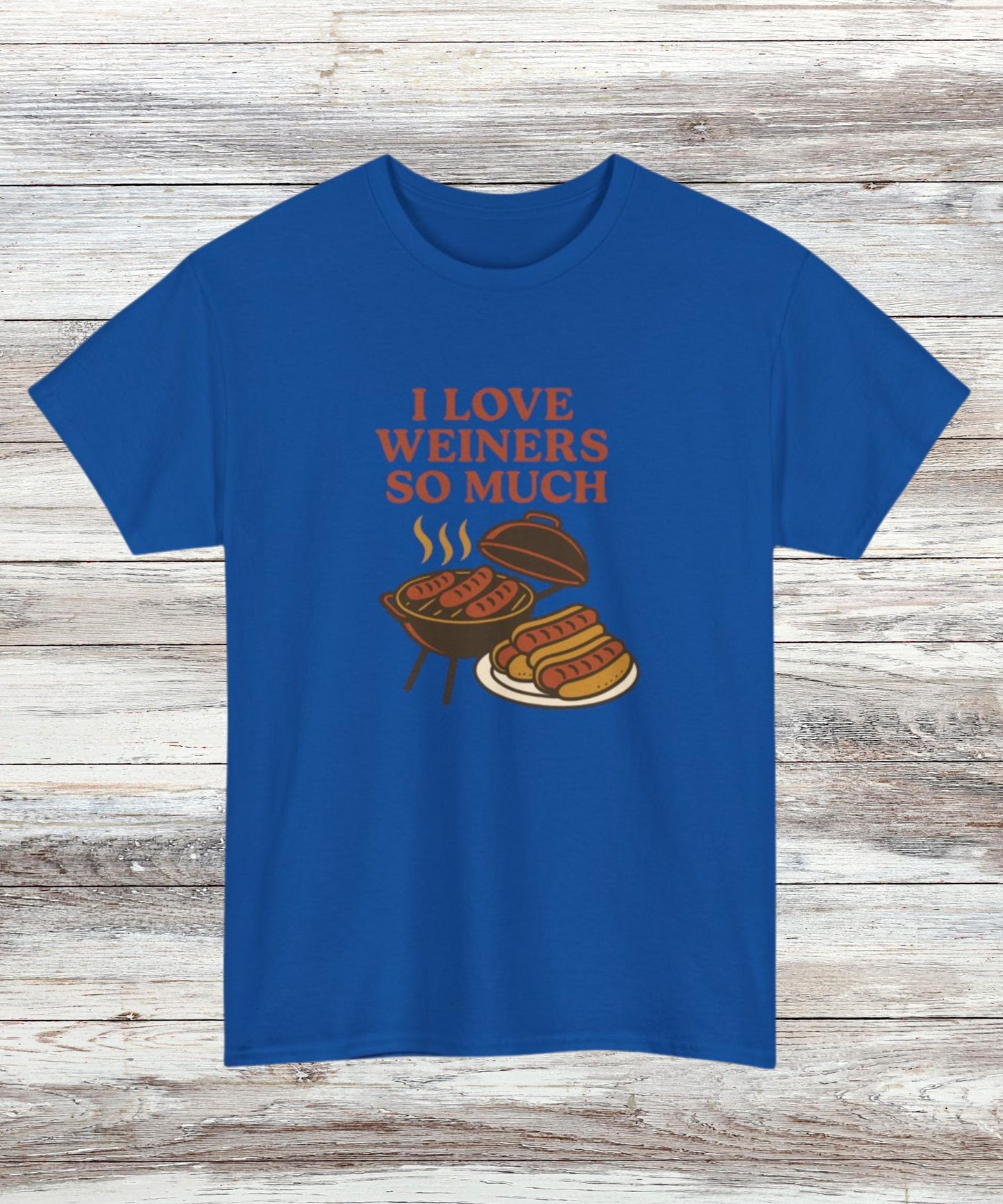 I Love Weiners So Much T-Shirt - Funny Glizzy Lover Tee, Cute Hot Dog Gift, Casual Graphic Shirt for Hot Dog Lovers