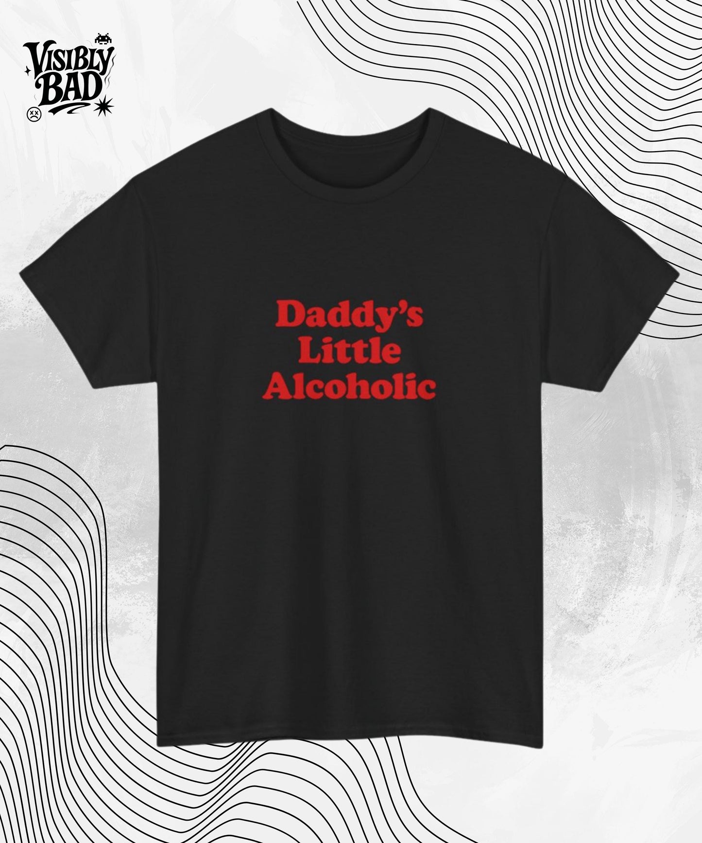 Funny Daddy’s Little Alcoholic T-Shirt – Humorous Party Tee Gift for Going Out Fans Casual Casual Birthday Shirt for Her