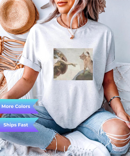 Funny Vintage Cat T-Shirt | Retro Cat Lover Tee | Humorous Graphic Shirt for Men & Women | Perfect Gift for Cat Owners